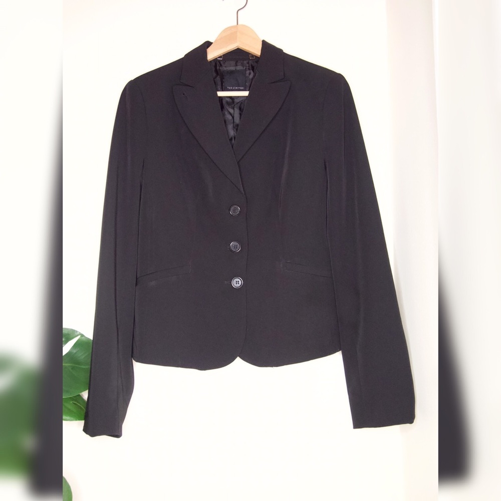 The Limited Classic Black Blazer Size 10 EUC